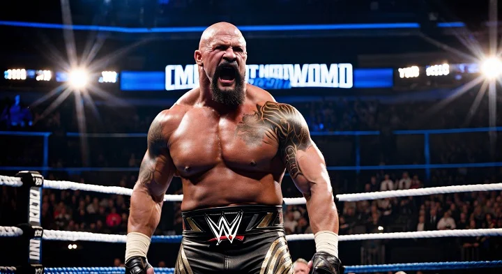 WWE SmackDown Episode 1488 intense wrestling action.