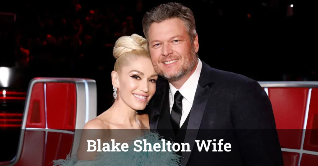 Blake Shelton wife Gwen Stefani smiling together, celebrating their love and musical partnership.