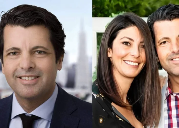 Andre Hakkak wife Marissa Shipman with husband - successful entrepreneur couple in business attire