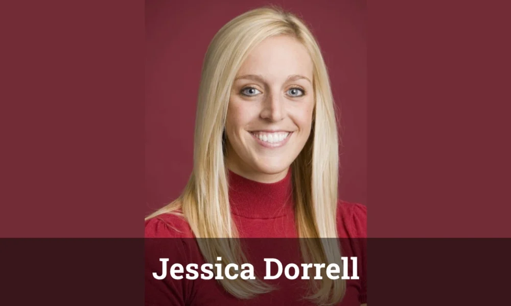Who is Jessica Dorrell? The Untold Story of Her Life and Career Jessica Dorrell smiling in a professional setting with a blurred background.