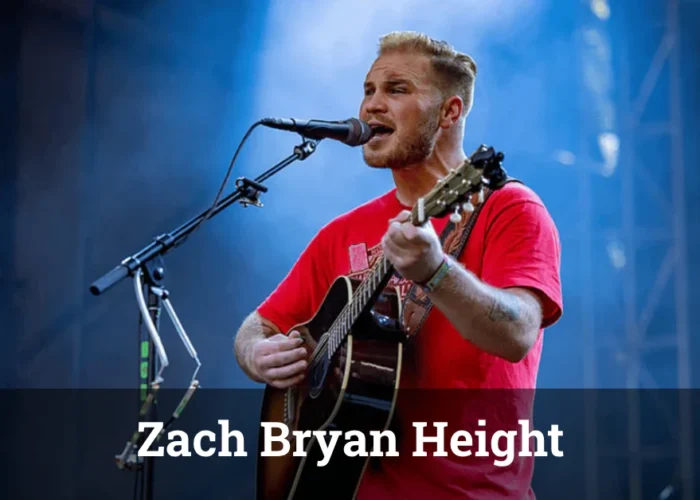 Zach Bryan performing on stage - Country star stands Zach Bryan height 5'10" (178cm) tall