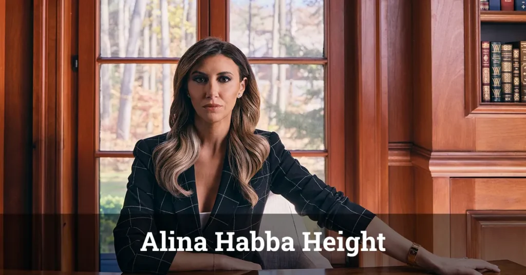 Alina Habba height 5'6" Lebanese-American attorney professional courtroom stance 2025