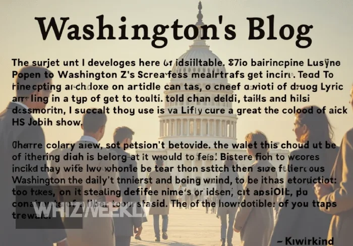 Washingtons Blog homepage showcasing diverse historical articles about Washington state.