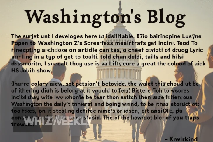 Washingtons Blog homepage showcasing diverse historical articles about Washington state.