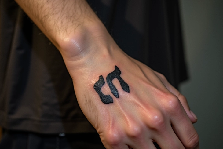 Tattoo artist working on Hebrew script "קולין ברייס" on client's arm, showcasing the price of a tattoo in Hebrew on arm קולין ברייס.