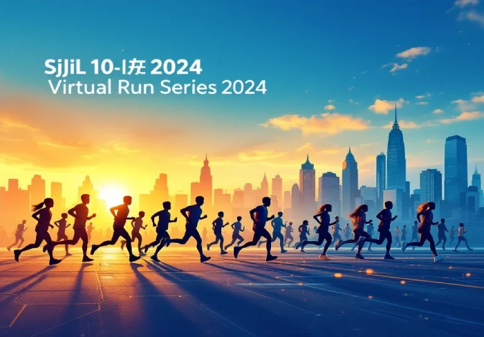 sijil international virtual run series 2024 book doc logo showing global runners connected virtually