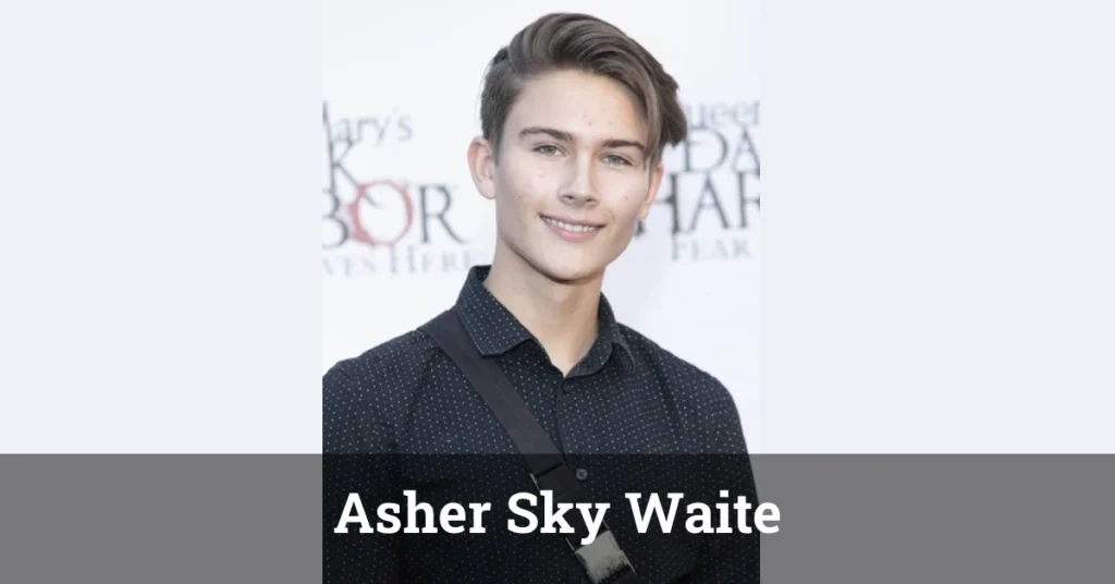 Asher Sky Waite, a rising Hollywood star, showcasing confidence and charisma.