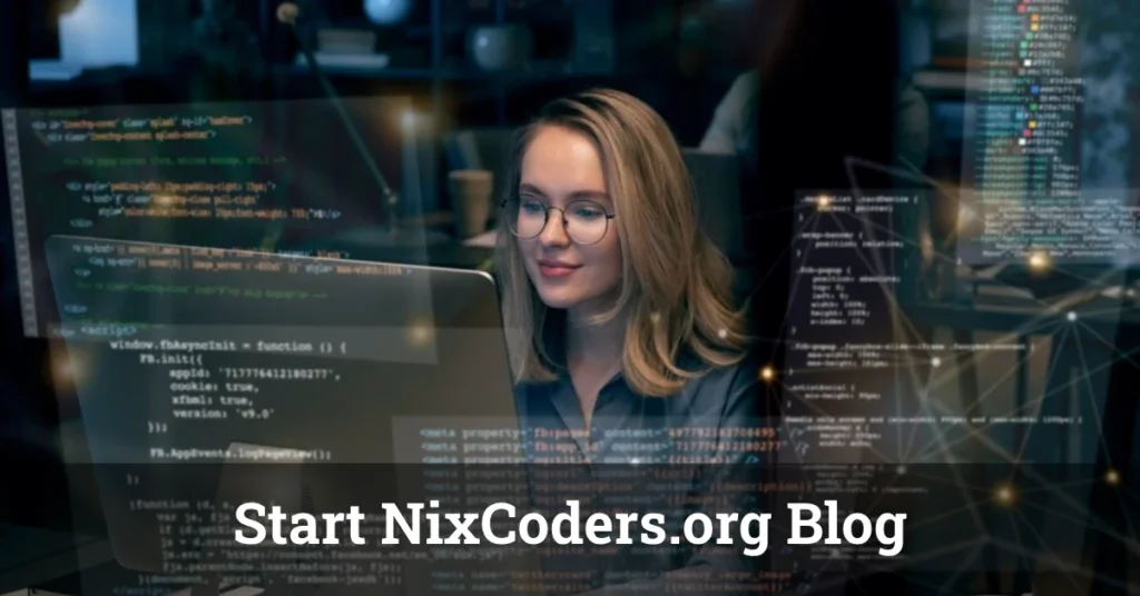 Start NixCoders.org Blog - Developer creating technical content with syntax highlighting and community features