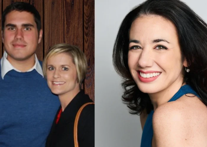 Stephanie Maloney Katz with her husband Dan 'Big Cat' Katz (left) and a professional portrait (right) showing the accomplished legal professional who maintains privacy despite her connection to media personality