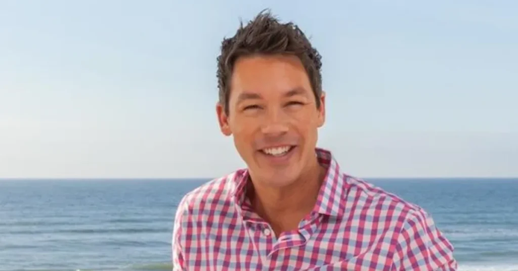 David Bromstad smiling at the beach showcasing his vibrant personality that matches his bold design philosophy and colorful aesthetic on HGTVRetryClaude can make mistakes. Please double-check responses.