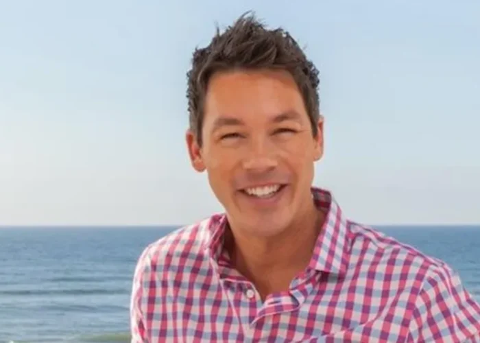 David Bromstad smiling at the beach showcasing his vibrant personality that matches his bold design philosophy and colorful aesthetic on HGTVRetryClaude can make mistakes. Please double-check responses.