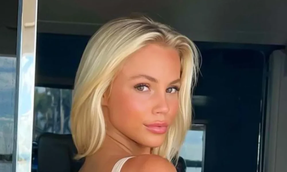 Katie Lordahl posing confidently in a stylish outfit, capturing her vibrant personality and influence as a leading social media star in 2025.