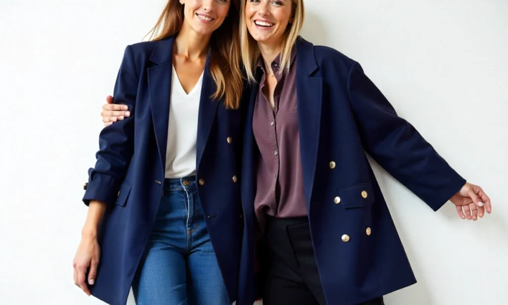 Blazertje: Your Secret Weapon for Effortless Drip Stylish person wearing a blazertje over jeans and a tee, showcasing versatile fashion for casual and chic looks.