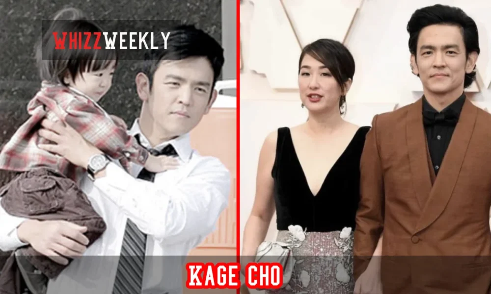 John Cho and Kerri Higuchi, parents of Kage Cho, pictured together at a formal event symbolizing family privacy.