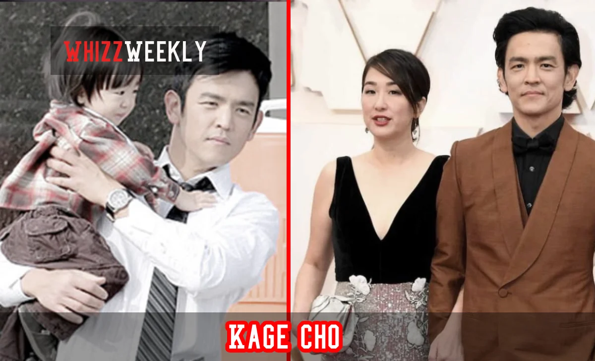 John Cho and Kerri Higuchi, parents of Kage Cho, pictured together at a formal event symbolizing family privacy.
