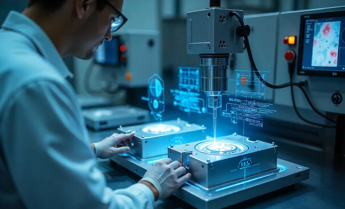Advanced Repmold manufacturing technology showing precision mold-making equipment and digital automation systems