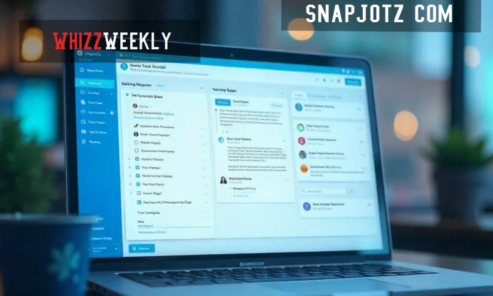 SnapJotz com productivity platform dashboard with real-time collaboration and smart note organization features