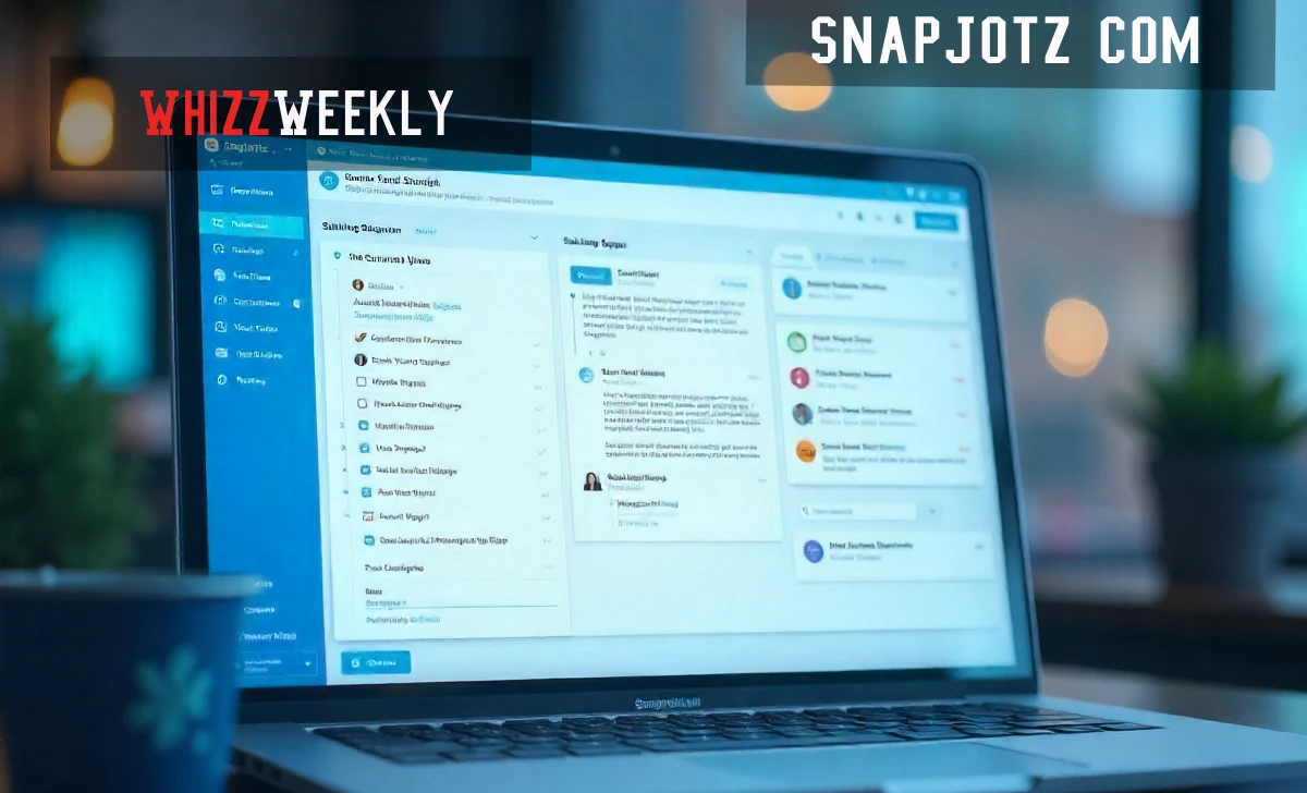 SnapJotz com productivity platform dashboard with real-time collaboration and smart note organization features
