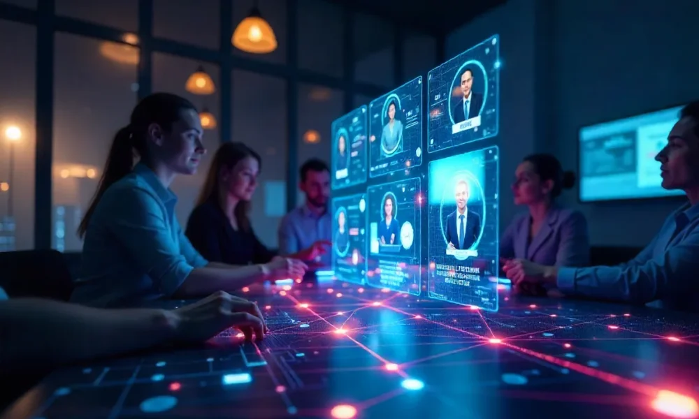 Zoswerheoi technology dashboard showing collaborative workflows and AI-driven innovation tools for teams