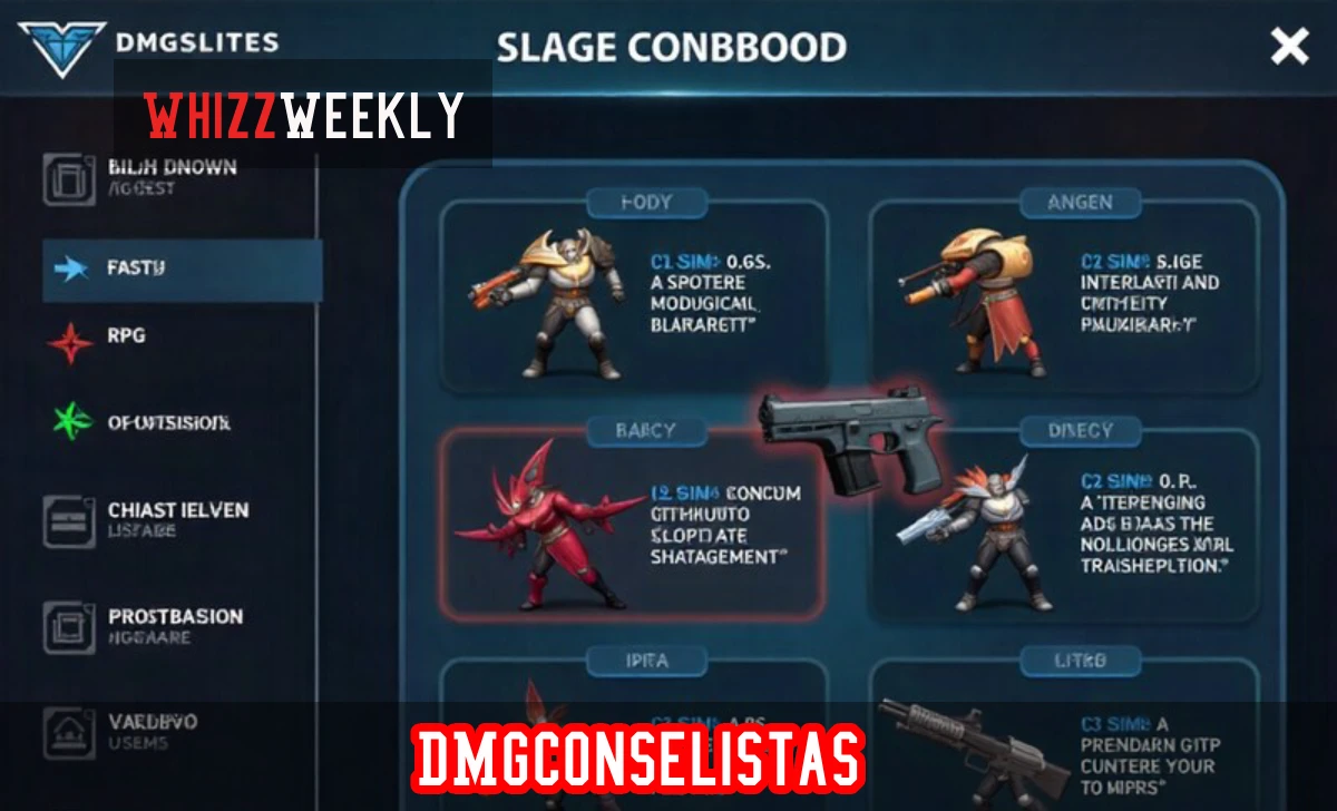 DMGConselistas guide showing damage optimization strategies and competitive gaming performance metrics for players