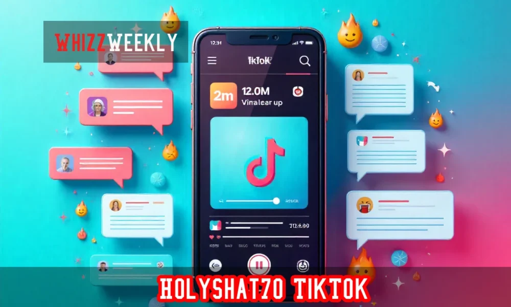 Holyshat70 TikTok viral drama showing smartphone with 2M views and debate reactions from Dancing With the Stars video