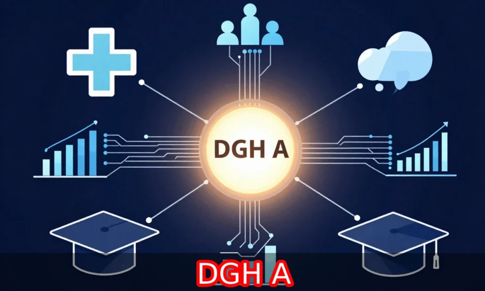 dgh a alphanumeric code diagram showing use in healthcare business and data systems