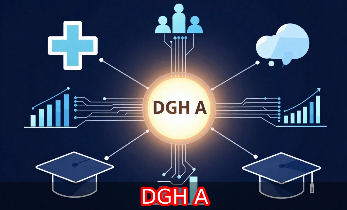 dgh a alphanumeric code diagram showing use in healthcare business and data systems