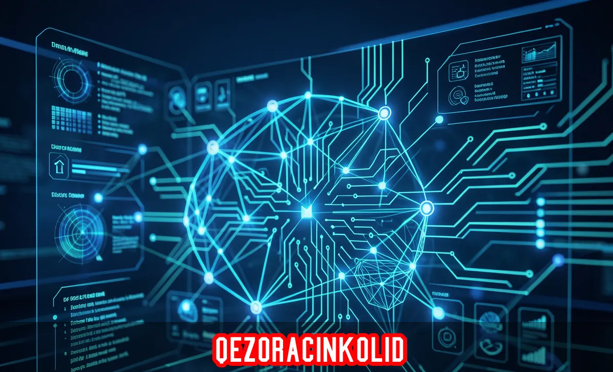 Qezoracinkolid system diagram displaying connected devices, predictive analytics, & adaptive automation technology today