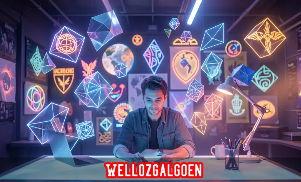 Wellozgalgoen creative lifestyle mindset with digital art, cross-cultural identity and intentional living concept illustration.
