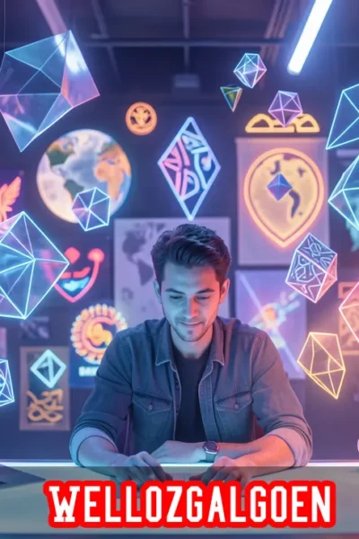 Wellozgalgoen creative lifestyle mindset with digital art, cross-cultural identity and intentional living concept illustration.