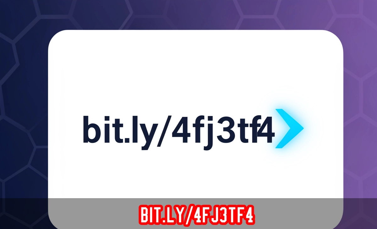 bit.ly/4fj3tf4 shortened URL shown on screen with digital marketing analytics and social media platform icons around it.