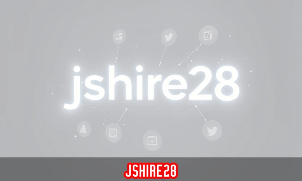 jshire28 digital username surrounded by platform icons representing unified online identity across multiple social networks