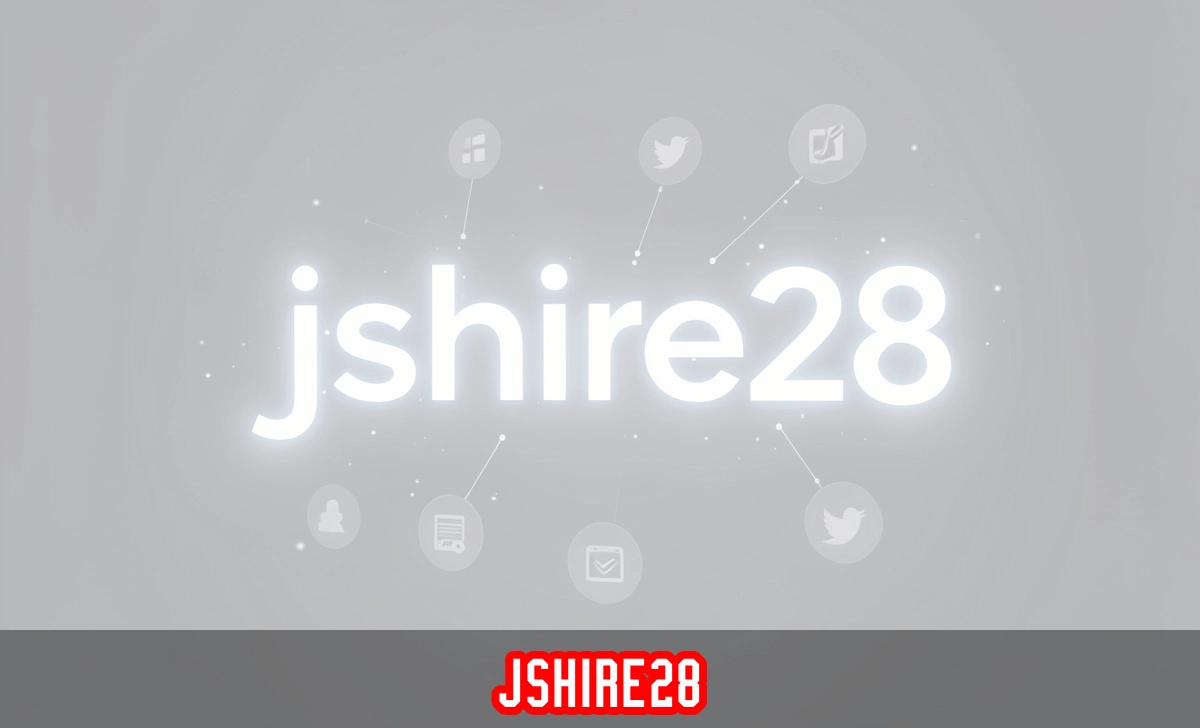 jshire28 digital username surrounded by platform icons representing unified online identity across multiple social networks