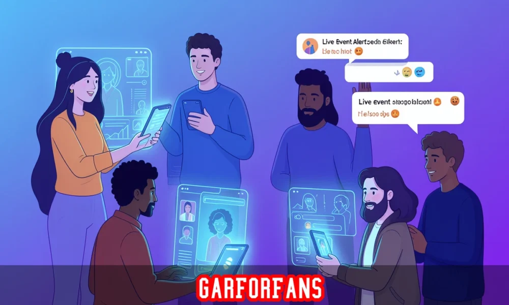 GarForFans digital community platform for creators and fans with live discussions and virtual events
