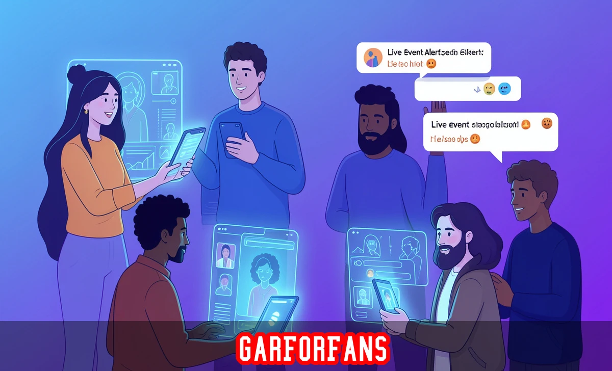 GarForFans digital community platform for creators and fans with live discussions and virtual events