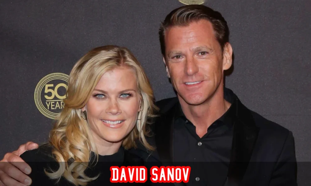 David Sanov, retired California Highway Patrol officer and husband of actress Alison Sweeney, at a public appearance.
