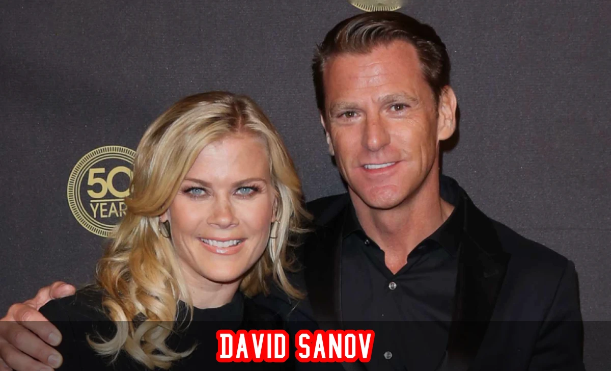 David Sanov, retired California Highway Patrol officer and husband of actress Alison Sweeney, at a public appearance.