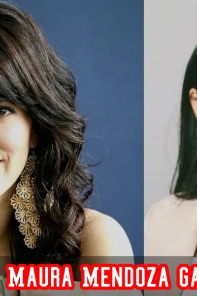 Maura Mendoza Garcia singing on stage at a Massachusetts school event, surrounded by immigrant families and children.