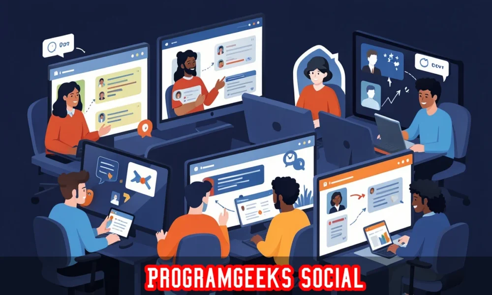 Developers using ProgramGeeks Social for coding discussions, mentorship programs, and career growth in technology.